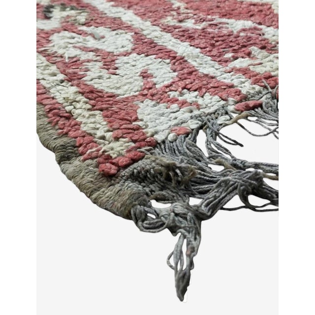 Mid-Century Modern Vintage Red Moroccan Rug - 9.2 X 5.5 Ft For Sale - Image 3 of 8