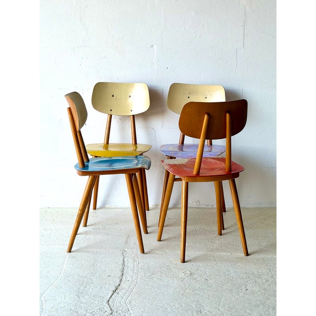 Dining Chairs from Ton, 1960, Set of 4 For Sale - Image 15 of 18
