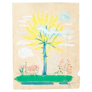 Jean-Raymond Delpech, Landscapes View, Drawing, Mid-20th-Century For Sale