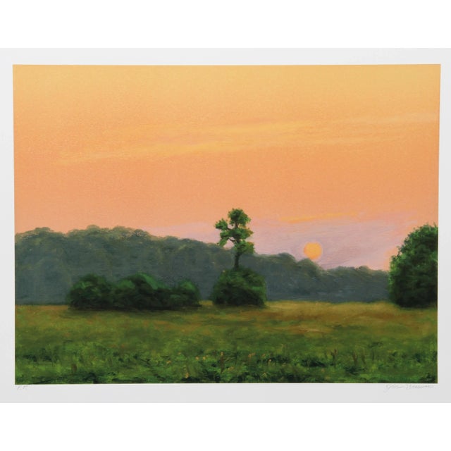 Contemporary John Beerman, View From Porch, Lithograph For Sale - Image 3 of 3