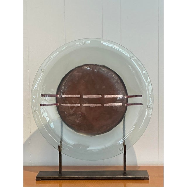 Contemporary Vintage Mexican Glass Sculpture For Sale - Image 3 of 12