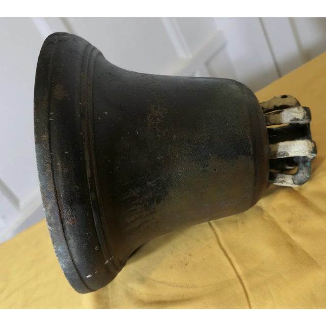 Black Heavy Bronze Tower Bell For Sale - Image 8 of 8