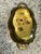 Mt675 Vintage Heavy Brass and Enamel Trinket Dish For Sale - Image 4 of 6
