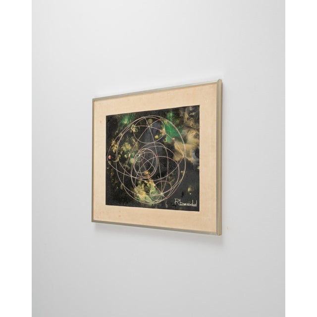 20th Century Belgian Artwork With Metal Frame For Sale - Image 18 of 18
