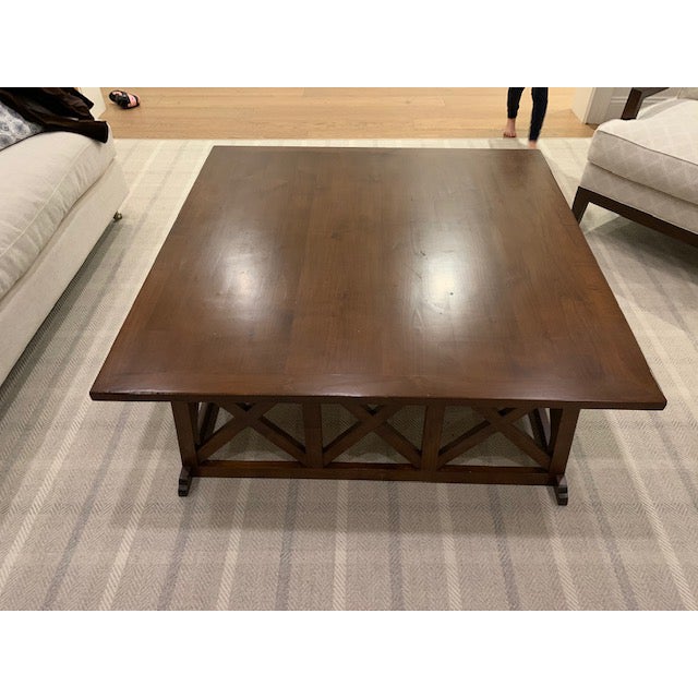 Custom Made X Base Coffee Table Chairish