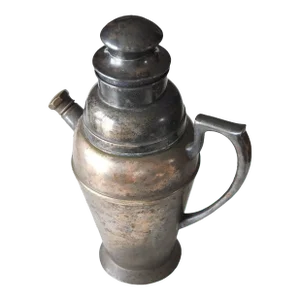1920s Art Deco Silver Plate Cocktail Shaker by Bernard Rice's Sons
