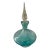 Vintage Light Blue Blown Glass Perfume Decanter For Sale
