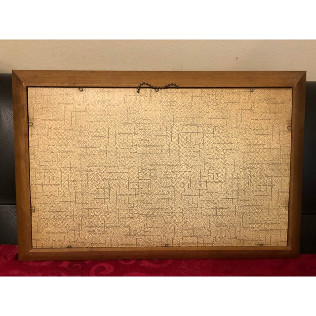 1960s Mid-Century Burlap Screen Prints by Richard Batchelder for Kay Dee Handprints - Pair For Sale - Image 10 of 12