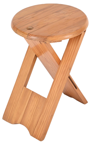 TS Folding Stool attributed to Roger Tallon for Sentou, France, 1970s