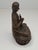 18thC Tibetan Bronze Lama Statue - Heavy 10oz Portrait Monk Dharmachakra Mudra For Sale - Image 15 of 18