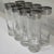 Vintage Etched Floral Highball Glasses With Silver Overlay Scroll Rims and Bubble Bases, Set of 8 For Sale - Image 4 of 11