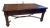Lexington Leather Wrapped Rectangle Cocktail Table, 3 Drawers, Wood, Brass & Metal Stretcher For Sale