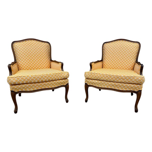 Vintage Century Chair French Bergere Chairs, a Pair For Sale