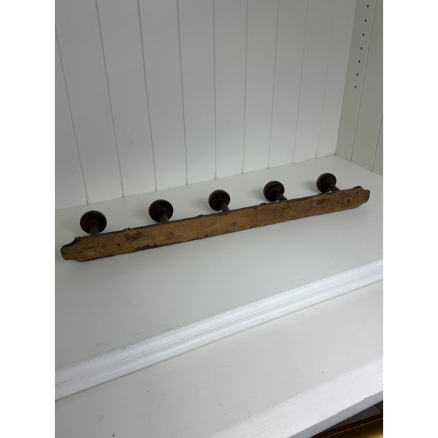 Antique Faux Bamboo Five Peg Coat Rack, Circa 1900 For Sale - Image 12 of 12