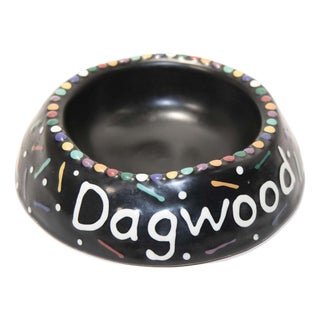 1994 Handcrafted Ceramic Bowl Signed by Luna Garcia For Sale
