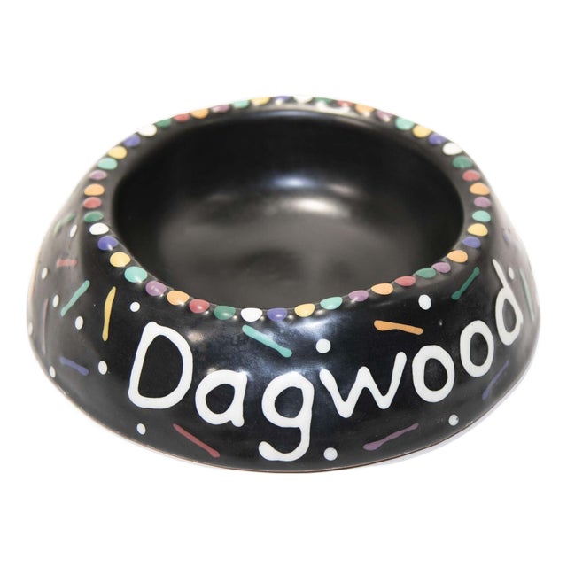 1994 Handcrafted Ceramic Bowl Signed by Luna Garcia For Sale
