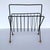 Mid-Century Modern Tony Paul Magazine Rack Wrought Iron Wood Ball Feet For Sale - Image 3 of 12
