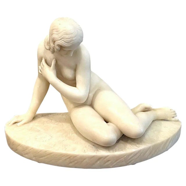 19th Century Marble Sculpture â€šÃ„ÃºEve at the Fountainâ€šÃ„Ã¹ After Edward Hodges Baily For Sale - Image 13 of 13