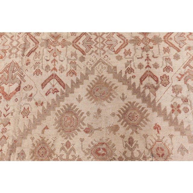 Early 20th Century Antique Turkish Oushak Rug For Sale - Image 5 of 8