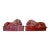 Pair Oxblood Glaze Art Deco Lions For Sale