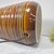 Ceramic 1970s Mid-Century Modern Ribbed Ceramic Drip-Glaze Table Lamp in Amber Brown For Sale - Image 7 of 12