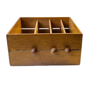 Vintage Document Organizer in Oak, 1960s