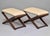 Early 20th Century French Stools or Benches With New Leather - Pair For Sale - Image 11 of 12