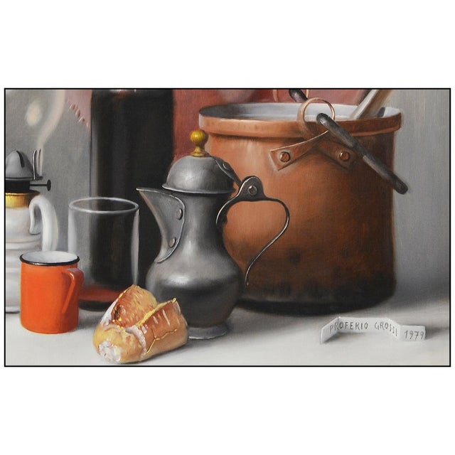 Realism Mid 20th Century Evening Preparations, Proferio Grossi For Sale - Image 3 of 4