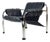 Lounge Chair in Chrome and Leatherette by Viliam Chlebo for Kodreta, 1980s For Sale