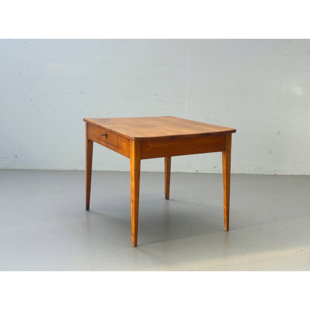 Biedermeier Table in Cherry Wood with Drawer, 1800s For Sale - Image 13 of 18