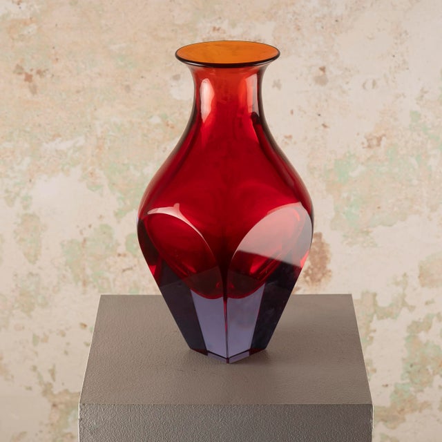 Sommerso Glass Vase, 1960s For Sale - Image 9 of 11