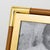 Gold Christofle Gilded Brass and Lacquer Resin Picture Frame, circa 1970 For Sale - Image 8 of 9