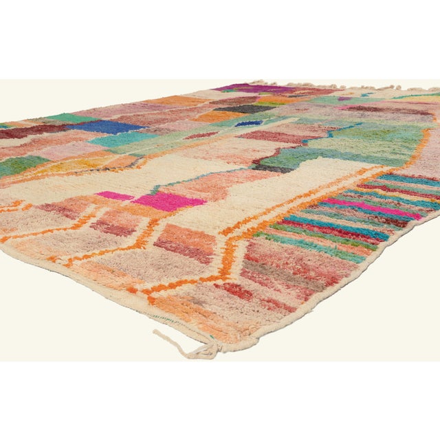 22101 Contemporary Boujad Moroccan Rug, 10'03 x 12'04. The Chromatic Structure: A Boujad Moroccan Masterpiece of Modern...