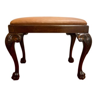 Antique Chippendale Ottoman Foot Stool For Sale