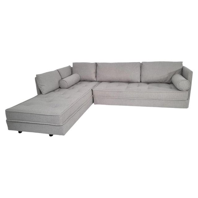Nomade Grande L-Shaped Sofa in Soft Grey Bouclé from Ligne Roset For Sale - Image 6 of 7