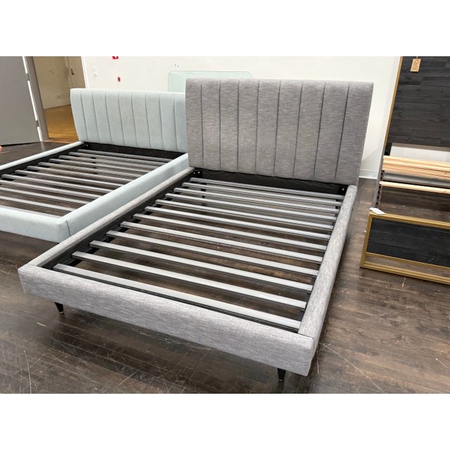 Queen Size Room & Board Hartley Bed Frame For Sale - Image 12 of 12