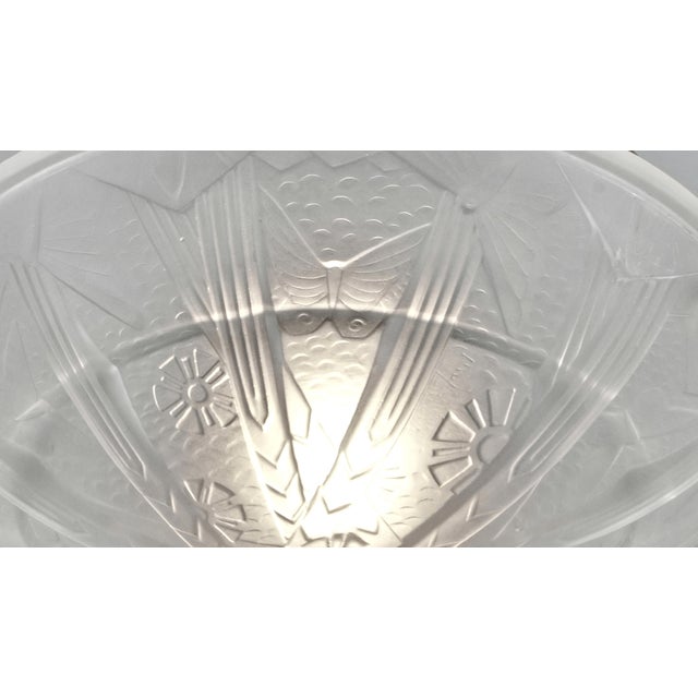 1930s 1930s Large French Art Deco Flush Mount by Muller Freres - France For Sale - Image 5 of 7