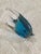 Glass Vincenzo Nason & Co Murano Glass Angelfish, Blue With Controlled Avventurina Copper Flake Strings, For Sale - Image 7 of 7