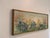 Beautiful large-scale vintage panoramic floral painting signed L. Spiegel, depicting an abundant field of wildflowers in a...