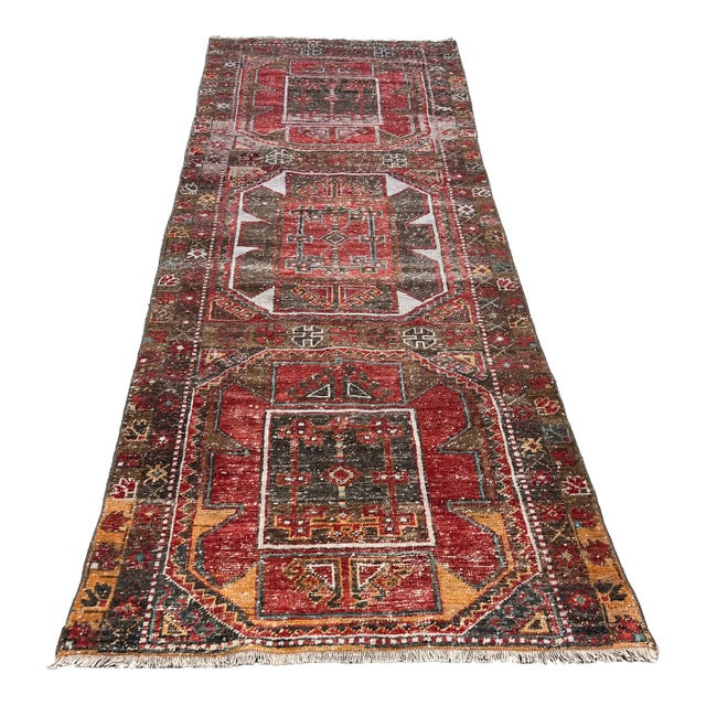 Nomadic Vintage Tribal Runner Rug For Sale