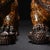 Pair of Cloisonne Enameled Guardian Lions – 10" Foo Dogs With Intricate Floral Motifs For Sale In Los Angeles - Image 6 of 9