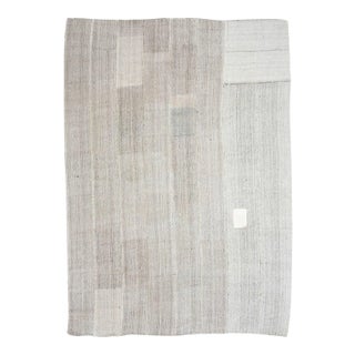 Modern Gray Vintage Large Kilim Rug For Sale