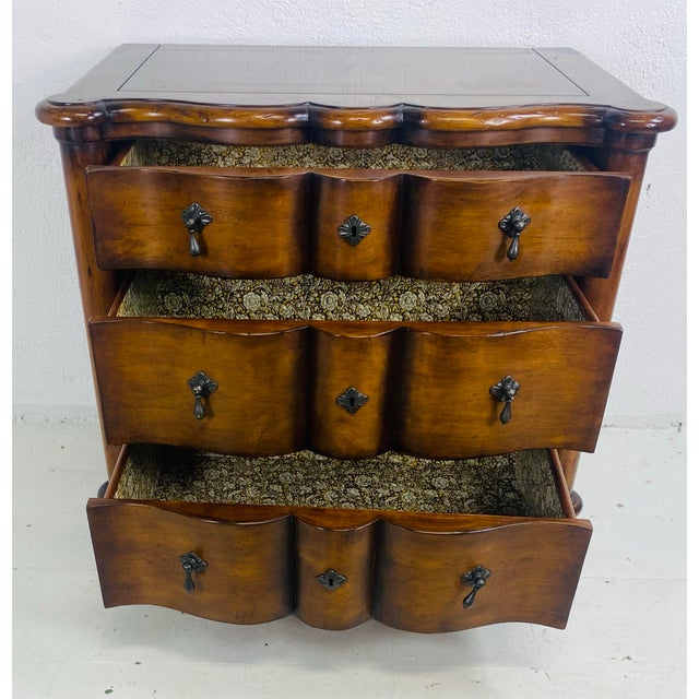 Wood Milling Road for Baker Furniture Company Walnut Chest of Drawers. For Sale - Image 7 of 12