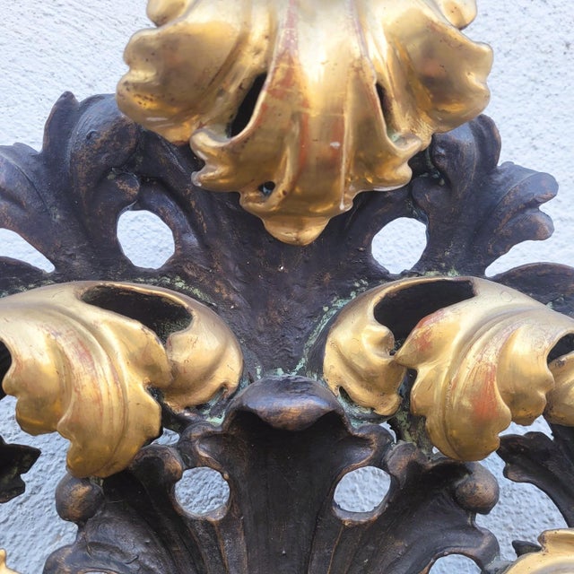19th Century Large Mirror in Gilded and Carved Wood For Sale - Image 13 of 18