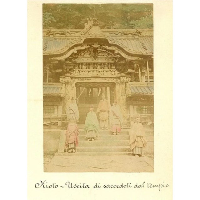 Temples in Japan - Ancient Albumen Print 1870/1890 1870/1890 For Sale - Image 4 of 6