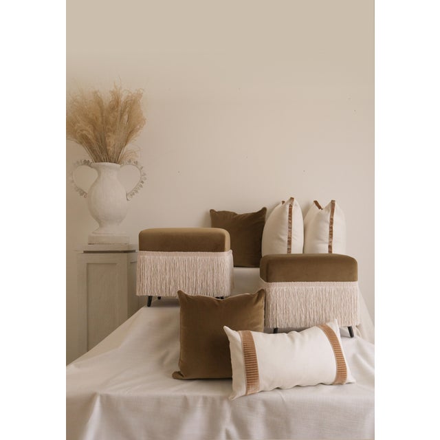 Hutton Stool, Olive For Sale - Image 4 of 5