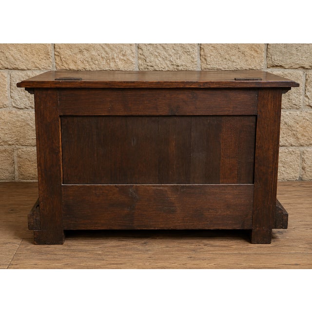 Renaissance Style Carved Wooden Chest with Twisted Columns For Sale - Image 6 of 7