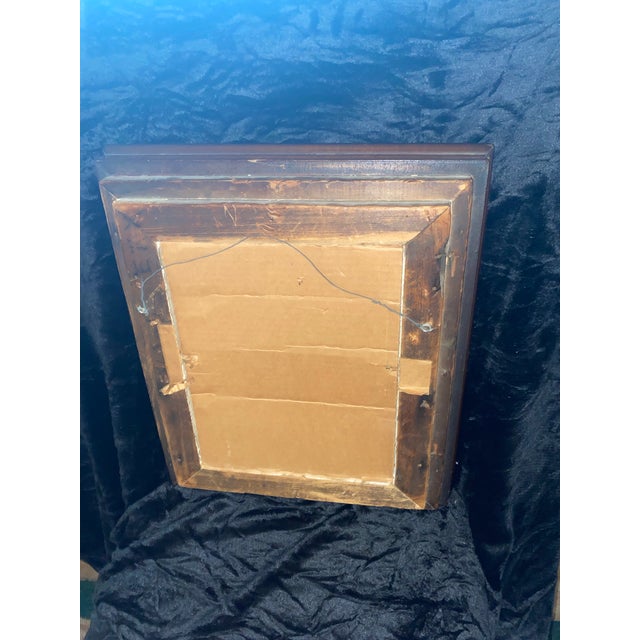 Brown Large Antique Shadow Box Photo Frame For Sale - Image 8 of 10