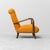 Scandinavian-Style Lounge Chair in Wood and Orange Fabric, 1960s For Sale - Image 4 of 13
