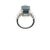 2010s Natural Tourmaline Sapphire Ring 7 14k WG 12.17 TCW Certified For Sale - Image 5 of 18